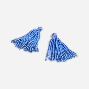 J.Crew Beaded Tassel Earrings